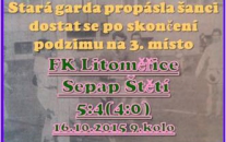Neskutečný průběh mělo utkání staré gardy, která na umělce v Lovosicích prohrávala s Litoměřicemi už 5:0, aby při lepší střelecké mušce mohla i vyhrát.