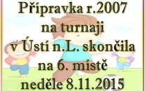 Podzimní mistrovské zápasy starší přípravky již skončily a mladí fotbalisté se přesunuli do haly. První turnaj zde sehráli v Ústí n.L.