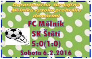 Starším dorostencům došly ve 2. poločase síly a 4x inkasovali. Nic není ale na turnaji Gazzasport ztraceno. Pokud v posledním zápase ve skupině porazí Nelahozeves, tak budou hrát o 3. místo.. 