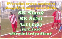 Zimní příprava mužstva dospělých pokračovala zápasem ve Slaném, kde jsme si vyzkoušeli přírodní trávu. Rozhodnutí  přinesla závěrečná desetiminutovka.