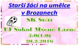 V přátelském zápase starších žáků padaly branky hlavně ve 2. poločase  