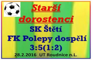 Starší dorostenci smazali 2 brankové vedení Polep, ale v závěru jim soupeř opět utekl