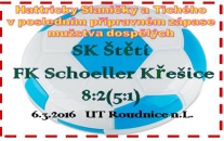 Se zápasovou zimní přípravou jsme se rozloučili vysokou výhrou. Mužstvo dospělých startuje jaro za týden v Hrobcích.