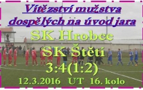 V okresním derby krajského přeboru dospělých padlo 7 branek. Vedli jsme už o 3 góly, ale nakonec jsme se ještě strachovali o vítězství.