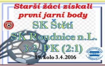 V derby starších žáků favorit nezvítězil. V dramatickém utkání Ústeckého přeboru se bojovalo až do poslední vteřiny a rozhodovat musely penalty. Za předvedený výkon zaslouží naši hráči pochvalu. 