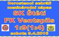 Minulý víkend měli dorostenci volno a tak využili nabídky sehrát atraktivní zápas s lotyšským mužstvem. Štětským trenérům chyběly některé opory a na výsledku se to také podepsalo.