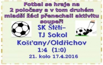 Po prvním poločase to vypadalo, že mladší žáci kráčí pro vítězství. Soupeř však zabral a zůstali jsme bez bodu.  