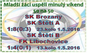 Mladš žáci sehráli na prvního máje 2 zápasy