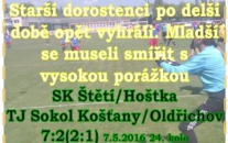 Konečně, ulevili si trenéři starších dorostenců Štětí po zápases Košťany. Rozsříleli jsme se ve 2. poločase a zaslouženě vyhráli.