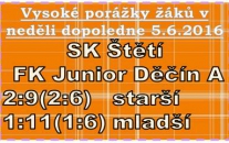Děčín přijel do Štětí jako favorit a v obou žákovských zápasech svoji úlohu splnil. Starším ani mladším žákům se nedařilo a vysoko prohráli.  