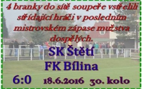 Je dobojováno. Mužstvo dospělých potvrdilo, že je nejlepším kolektivem letošního ročníku Ústeckého přeboru  a vysoko porazilo Bílinu.