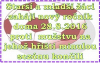 Těžký los pro starší a mladší žáky v novém ročníku Ústeckého přeboru. Hned na úvod Roudnici a pak 2x FK Ústí n.L.
