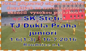 Mladící z Dukly byli první herní prověrkou mužstva dospělých