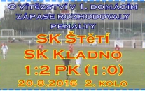 Mužstvo dospělých dlouho vedlo. Soupeř vyrovnal 20 minut před koncem a protože už i přes řadu střeleckých příležitostí gól nepadl, tak se v 1. domácím divizním zápase kopaly penalty.