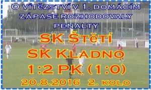 Mužstvo dospělých dlouho vedlo. Soupeř vyrovnal 20 minut před koncem a protože už i přes řadu střeleckých příležitostí gól nepadl, tak se v 1. domácím divizním zápase kopaly penalty.