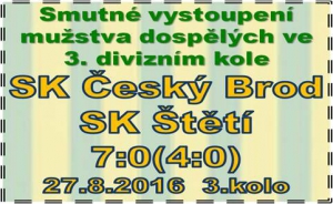 První porážka mužstva dospělých v divizi. Hodně velká.