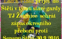České fotbalové legendy se v okresním přeboru staré gardy představily ve Štětí. Překvapení se nekonalo, i když ve 2. poločase byli štětské fotbalové legendy vyrovnaným soupeřem.