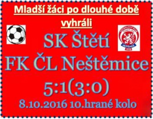 Mladší žáci rozhodující náskok získali v 1. poločase. 