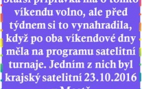 Jedna výhra a jedna prohra starší přípravky na turnaji v Mostě. 