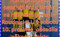 Na turnaji starší přípravky v hale Pod lipou v sobotu 10. prosince se o vítězi rozhodovalo mezi domácí SK Roudnicí n.L. a naším mužstvem  