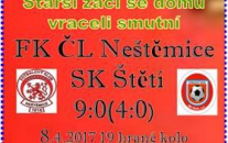 S 2. týmem tabulky starší žáci krok neudrželi a vysoko prohráli.