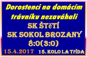 Kdyby dorostenci využili aspoň polovinu vyložených brankových příležitostí, tak mohl být výsledek i mnohem vyšší