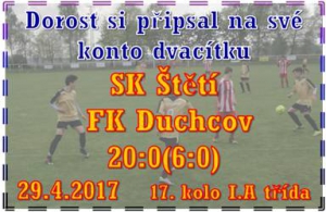 Střelecké posvícení čekalo diváky v 17. kole I.A třídy dorostu. 