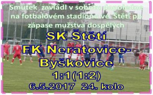 V nadějně rozehraném utkání mužstva dospělých jsme přišli rychle a vzápětí nám soupeř přidal 2. branku, která byla nakonec rozhodující.