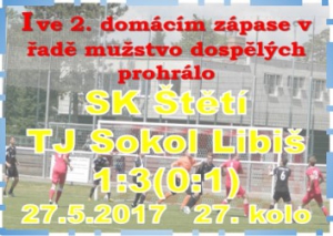 Mužstvo dospělých prohrálo doma stejně jako před týdnem 3:1