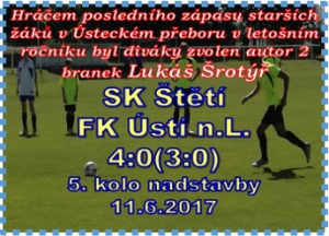 Starší žáci zakončili sezónu vítězstvím bez inkasované branky.