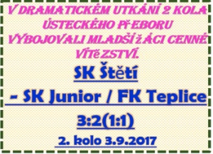 Druhé vítězství mladších žáků v letošním ročníku.