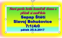Kdo se v pátek 29. září  nepřišel podívat na zápas staré gardy může jen litovat. Před zápasem přiletěl pozdravit létající balon s výletníky, k vidění bylo spousta branek a všechno ještě stačil kvalitními kamerovými záznamy zachytit Milan Syrový. 
