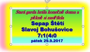 Kdo se v pátek 29. září  nepřišel podívat na zápas staré gardy může jen litovat. Před zápasem přiletěl pozdravit létající balon s výletníky, k vidění bylo spousta branek a všechno ještě stačil kvalitními kamerovými záznamy zachytit Milan Syrový. 