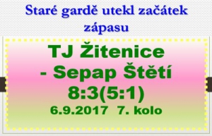 Dvě branky Božika a jedna Fibicha byly na vedoucí celek okresního  přeboru staré gardy málo.