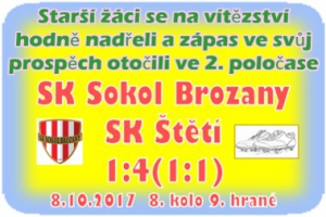 Starší žáci vybojovali páté vítězství a jsou na 4. místě Ústeckého přeboru skupiny A