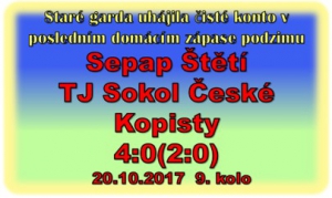 Stará garda se po nevydařeném vstupu soutěže rozjela.