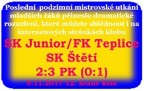 Mladší žáci zakončili podzimní cestu Ústeckým přeborem výhrou po penaltovém rozstřelu