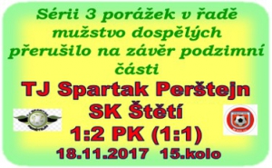 Poslední letošní zápas mužstva dospělých skončil smírně a o bonusovém bodu se rozhodovalo v penaltovém rozstřelu..  