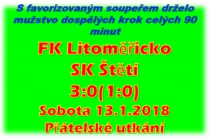 V první zimní prověrce mužstvo dospělých 2x inkasovalo až v závěru. 