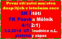 Pšovka šla brzo do vedení a na vyrovnání se čekalo skoro celý první poločas. 