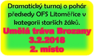 Starší žáci zakončili úvodní vystoupení v letošním roce 2. místem na turnaji O pohár předsedy OFS. O vítězi rozhodoval penaltový rozstřel.