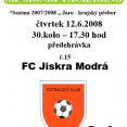 Zpravodaje FC Jiskra Modrá-úvodní stránky