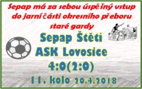 Souboj o 2. místo v okresním přeboru staré gardy se dramatizuje. 3 mužstva mají stejný počet bodů, i když TIGO má o 2 zápasy více. 