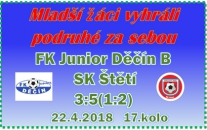 Trenéři mladších žáků byli s výkonem svých svěřenců spokojeni. Jen ta koncovka by mohla být lepší. Mladší žáci jsou na 6. místě přeboru