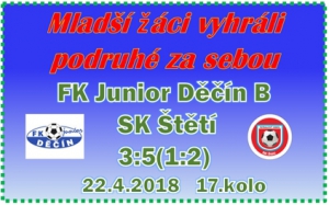 Trenéři mladších žáků byli s výkonem svých svěřenců spokojeni. Jen ta koncovka by mohla být lepší. Mladší žáci jsou na 6. místě přeboru