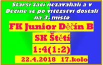 Poslední venkovní zápas starších žáků v základní skupině. Teď už zbývá jen potvrdit dobrou formu v neděli doma proti Lovosicím a připravit se na nadstavbovou část