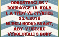 Dorostenci rozhodli o svém vítězství v dohrávce 13. kola proti sdruženému týmu Liběšice/Úštěk ve 2. poločase