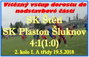 Zápas dvou nejlepších mužstev základní části lépe zvládli dorostenci Štětí