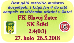 Ve městě chmele v příjemném prostředí před 150 diváky dokázalo mužstvo dospělých vybojovat 3 body. Střelecký den měli Jiří Vokoun a David Mencl