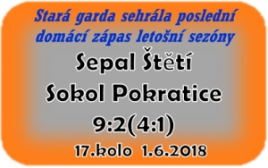 Stará garda si vítězstvím 1 kolo před koncem zajistila konečné 3. místo v okresním přeboru
